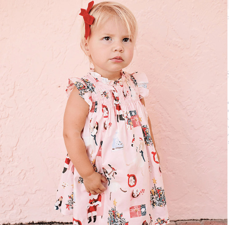 Ali & Friends Baby Girls Stevie Dress Set - Holiday Spirit