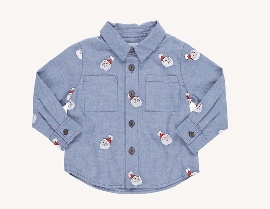 Ali & Friends Santa embroidery Boys Jack Shirt