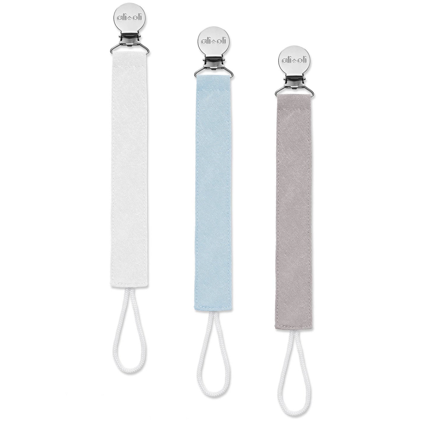 Ali+Oli Sky Pacifier Clips (set of 3) U9-NGKM-J96V