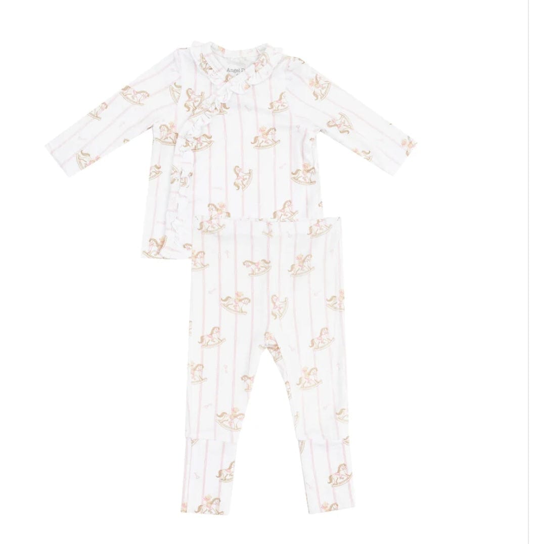 Angel Dear Take Home Set Vintage Rocking Horse Pink Angel Dear