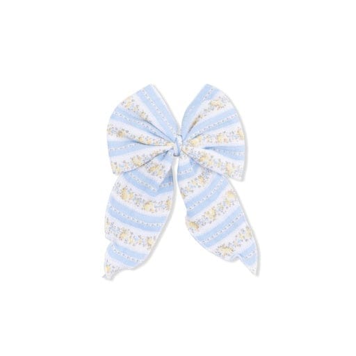 ANGEL DEAR Angel Dear Girls Accessories-headwear Odalys Floral Stripe - Large Bow