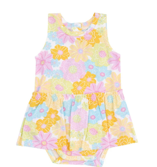 Angel Dear Bodysuit with Skirt Sunny Dahlias