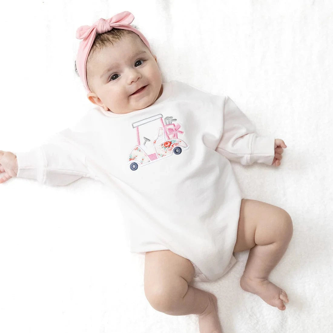 Angel Dear Pink Golf Sweatshirt Bubble