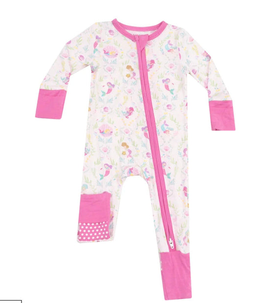Angel Dear 2 Way Zipper Romper - Mermaids