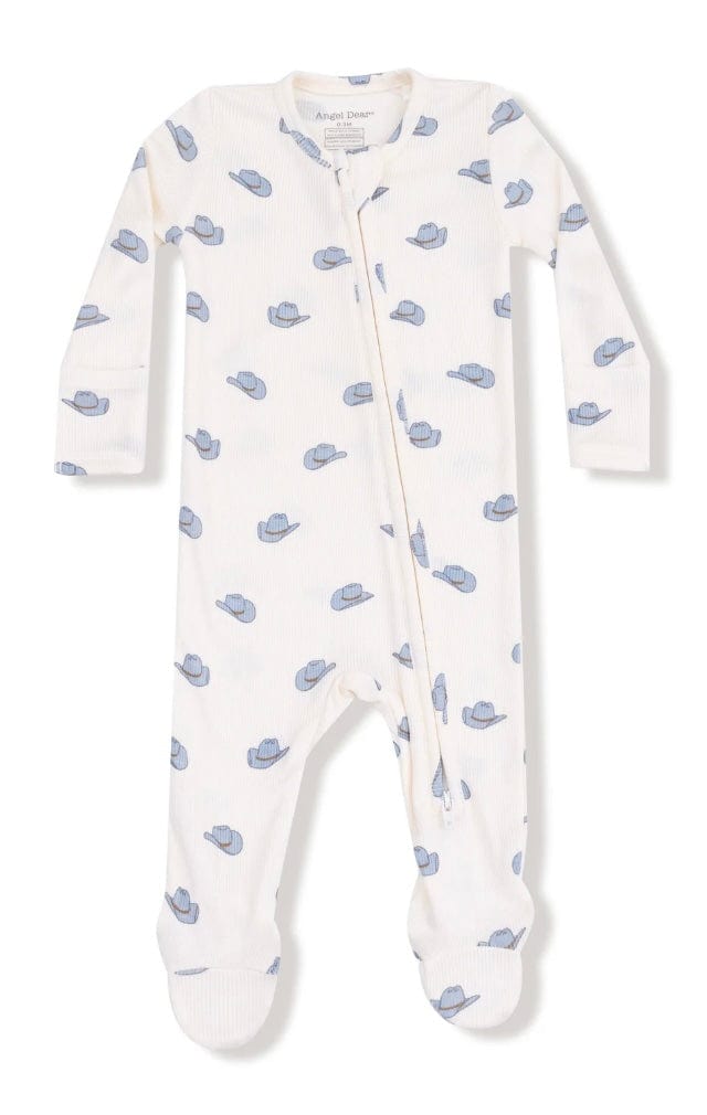 Angel Dear Petite Cowboy Hats 2 Way Zipper Footie