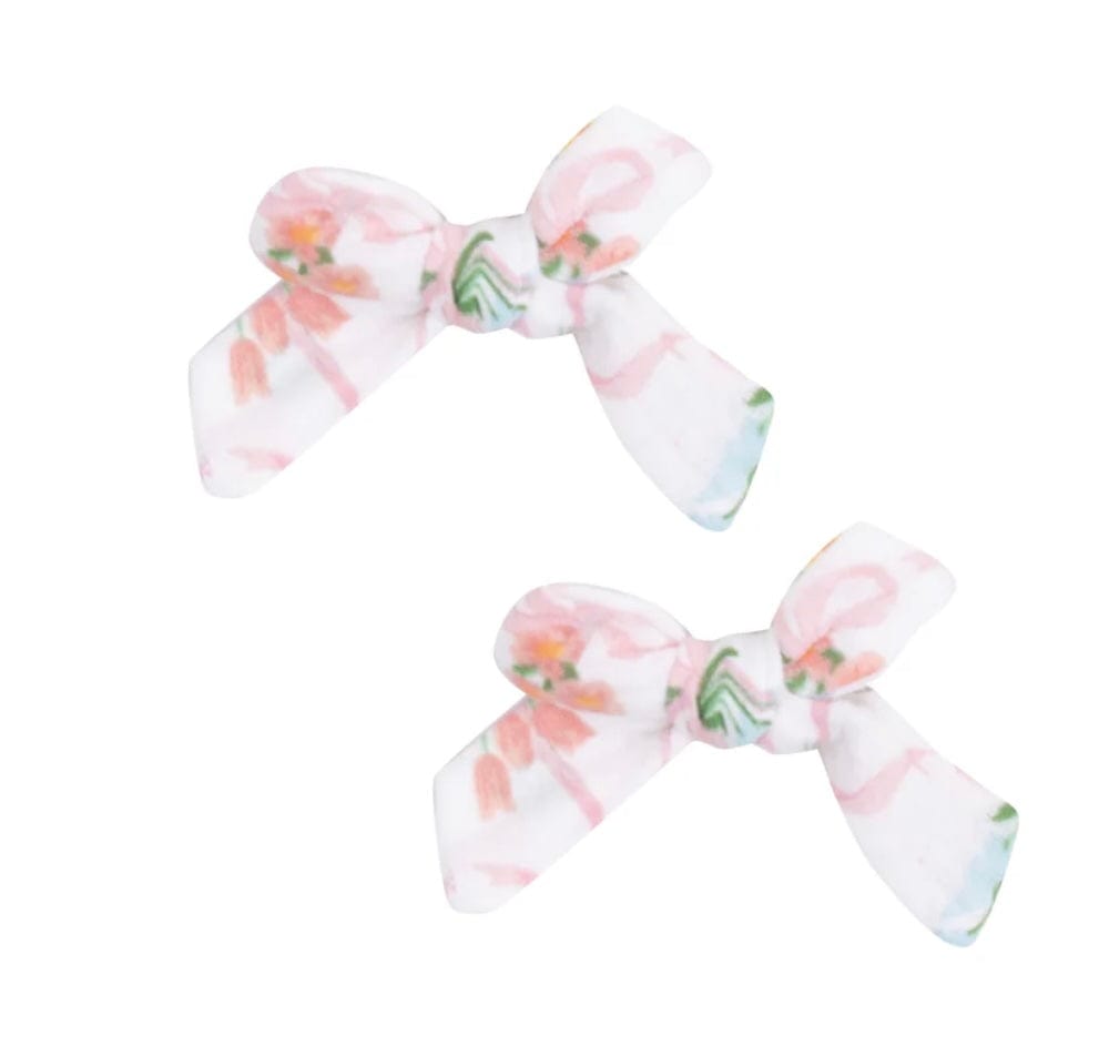 Angel Dear Ribbon Bouquets 2 Pack Hair Bow W/ Clip