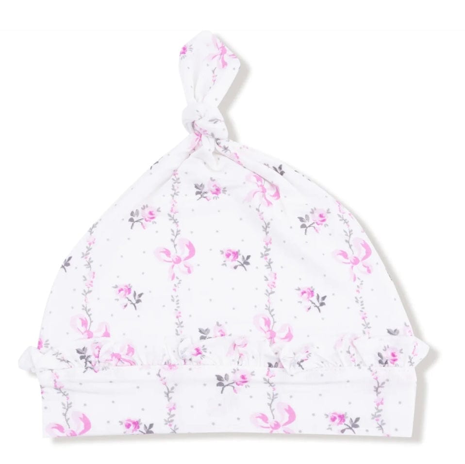 Angel Dear Dainty Buds & Bows Stripe Ruffle Knotted Hat