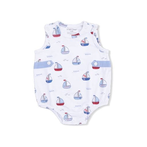 ANGEL DEAR Angel Dear Boys Infant Boys-bubbles Bubbly Sailboats Blue - Bubble