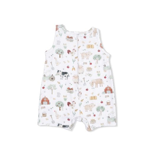 ANGEL DEAR Farm Animals Shortie Romper