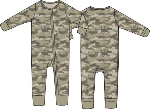 ANGEL DEAR Angel Dear Boys Infant Boys-bubbles/rompers/sets Camo - Convertible Romper