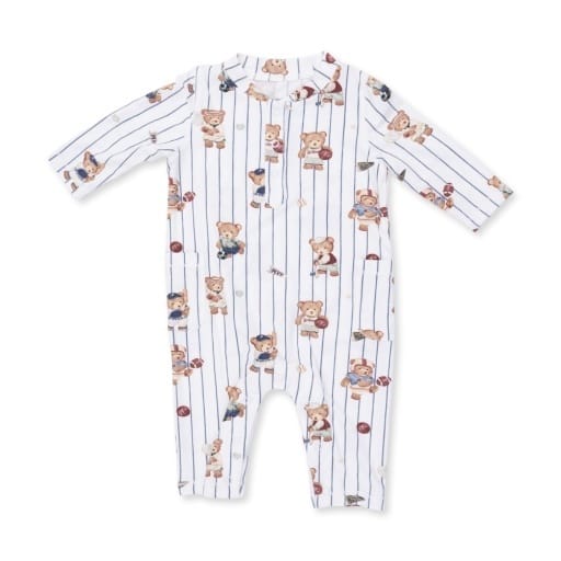 ANGEL DEAR Angel Dear Boys Infant Boys-footies/converters Mixed Sports Bears - Uni Romper