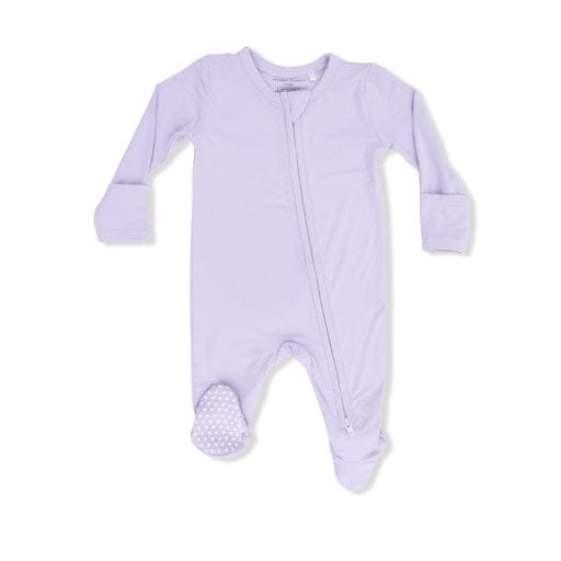 ANGEL DEAR Angel Dear Girls Infant Girls-footies/converters Solid Orchid Petal - 2 Way Zipper Footie