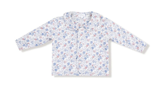 Angel Dear Country Girl Floral Quilted Jacket With Peter pan Collar