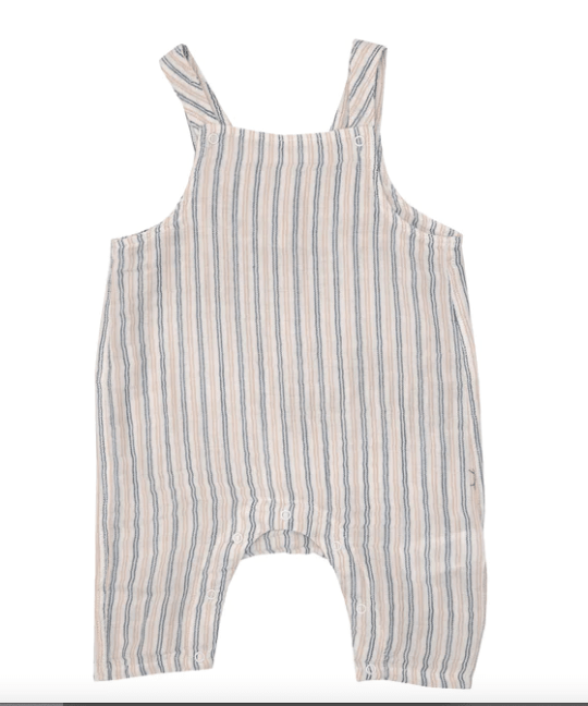 Angel Dear Angel Dear SS23 Ticking Stripe Navy Clay Overall