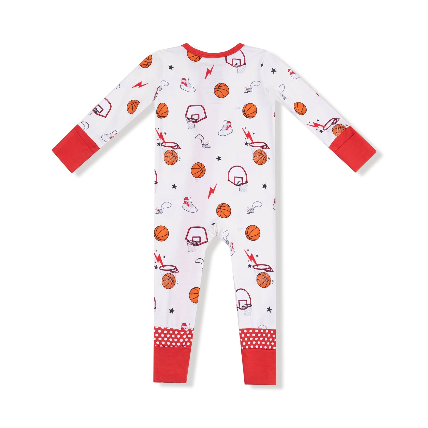Angel Dear Angel Dear 2 Way zipper Romper Basketball Uni