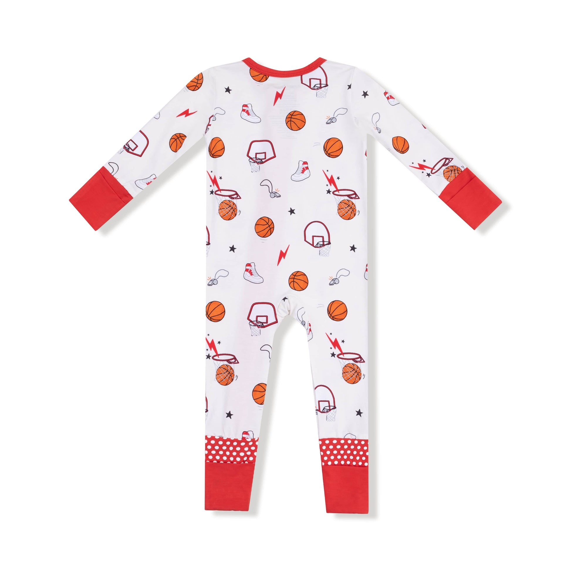 Angel Dear Angel Dear 2 Way zipper Romper Basketball Uni
