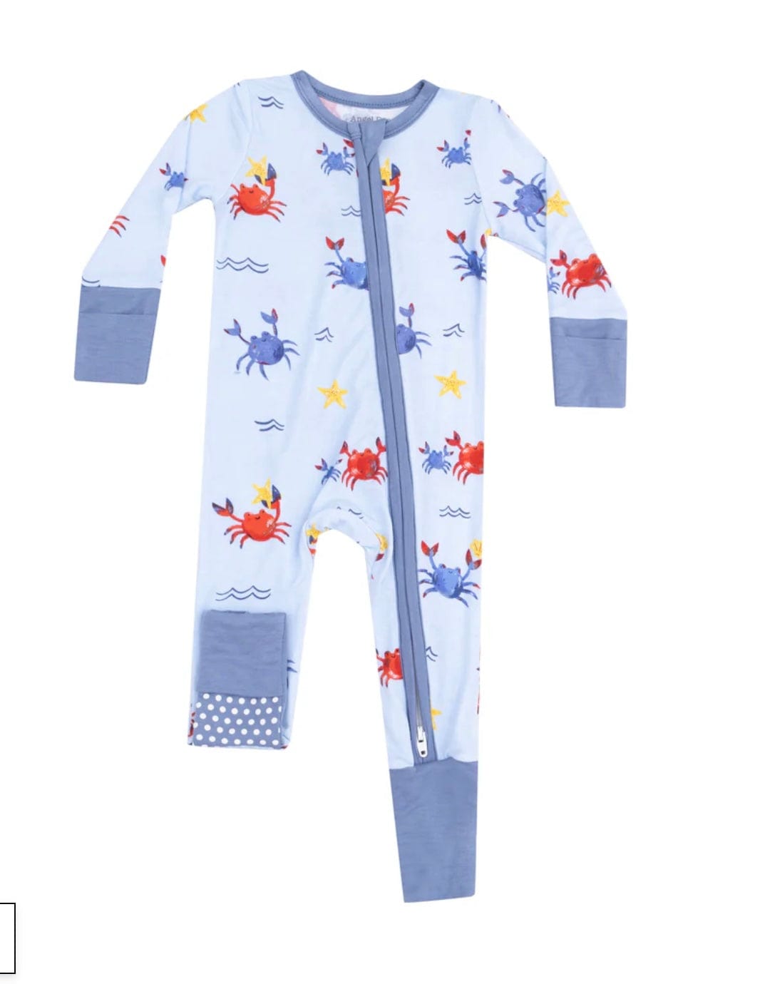 Angel Dear Zipper Romper - Crayon Crabs