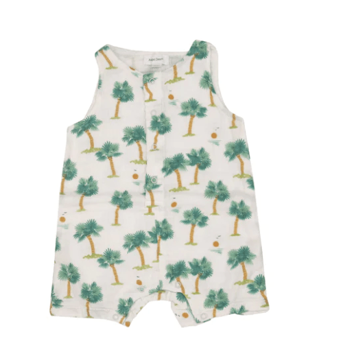 Angel Dear SS23 Angel Dear-SS23-Shortie Muslin Palms Romper
