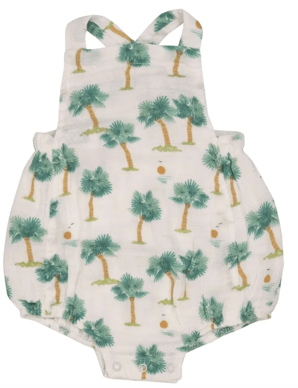 Angel Dear Angel Dear- SS23 -Palms Retro Muslin Sunsuit
