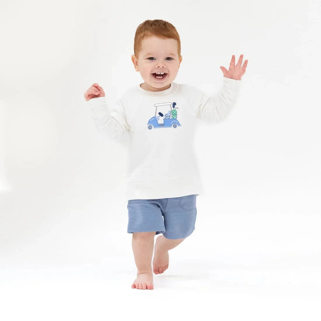 Angel Dear Golf White Raglan Sweatshirt