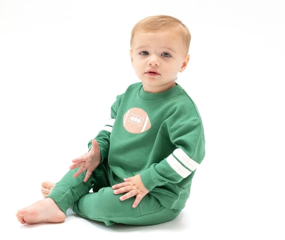 Angel Dear Varsity Green Sweatshirt