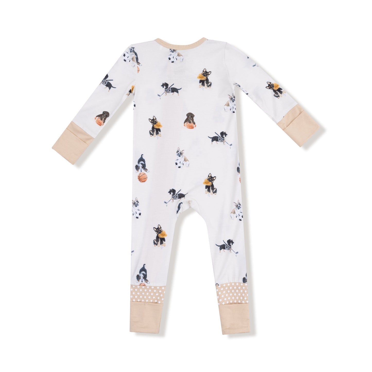 Angel Dear Angel Dear 2 Way Zipper Romper Sporty Puppies