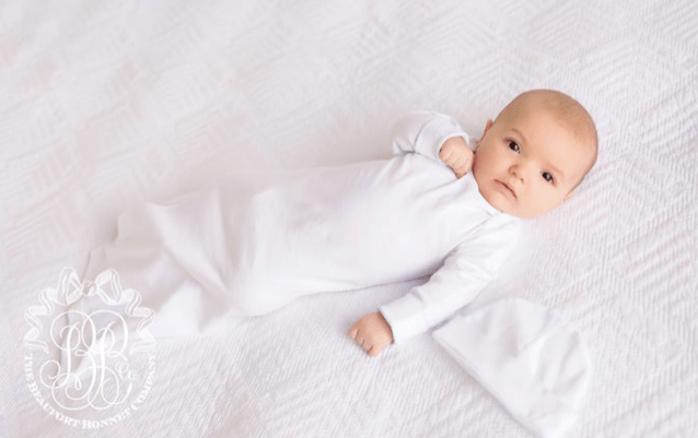 Beaufort Bonnet Company 0-3 Months The Beaufort Bonnet Company-Darling Debut Set (With Snaps) Buckhead Blue