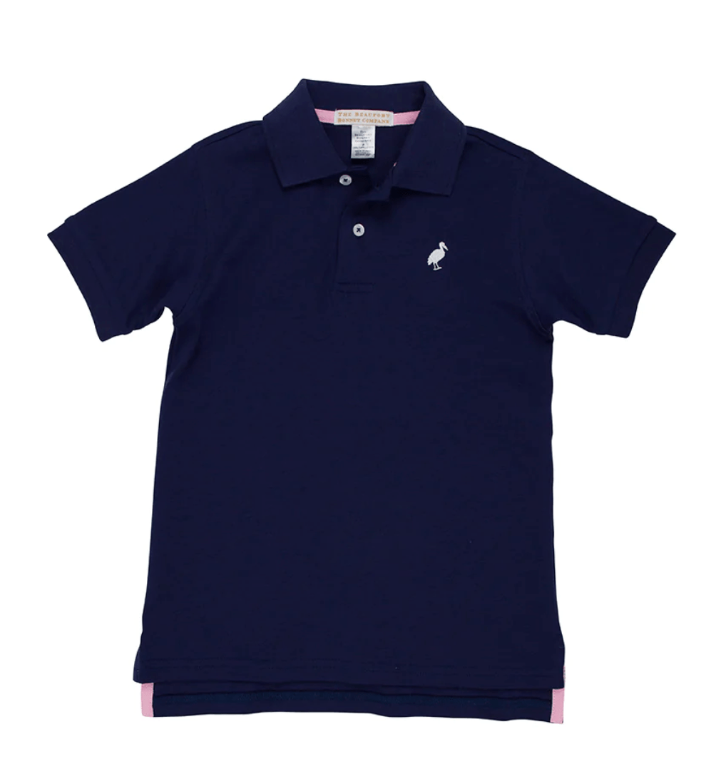 Beaufort Bonnet Company 12-18 Months Prim and Proper Polo Nantucket Navy