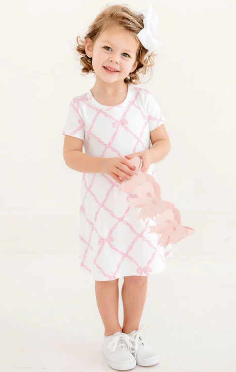 Beaufort Bonnet Company Polly Play dress bow pink