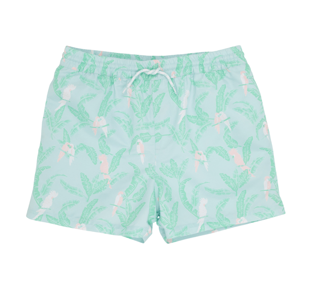 Beaufort Bonnet Company Tortola Swim Trunks Parrot Island Palms