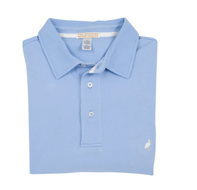 Beaufort Bonnet Company The Beaufort Bonnet Company-Mens Beale Street Croquet Party Polo Blue