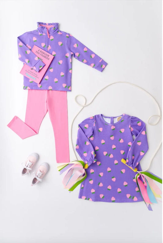 BEAUFORT BONNET Canter Collar Half-zip Sanibel Strawberry (Palisades Purple)