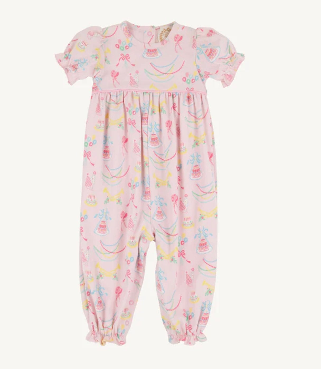 Beaufort Bonnet Britt Romper Golden Birthday/Pier Party Pink