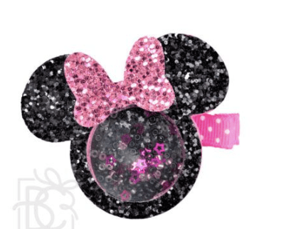 Beyond Creations Shaker Glitter Hair Clips 2.5"
