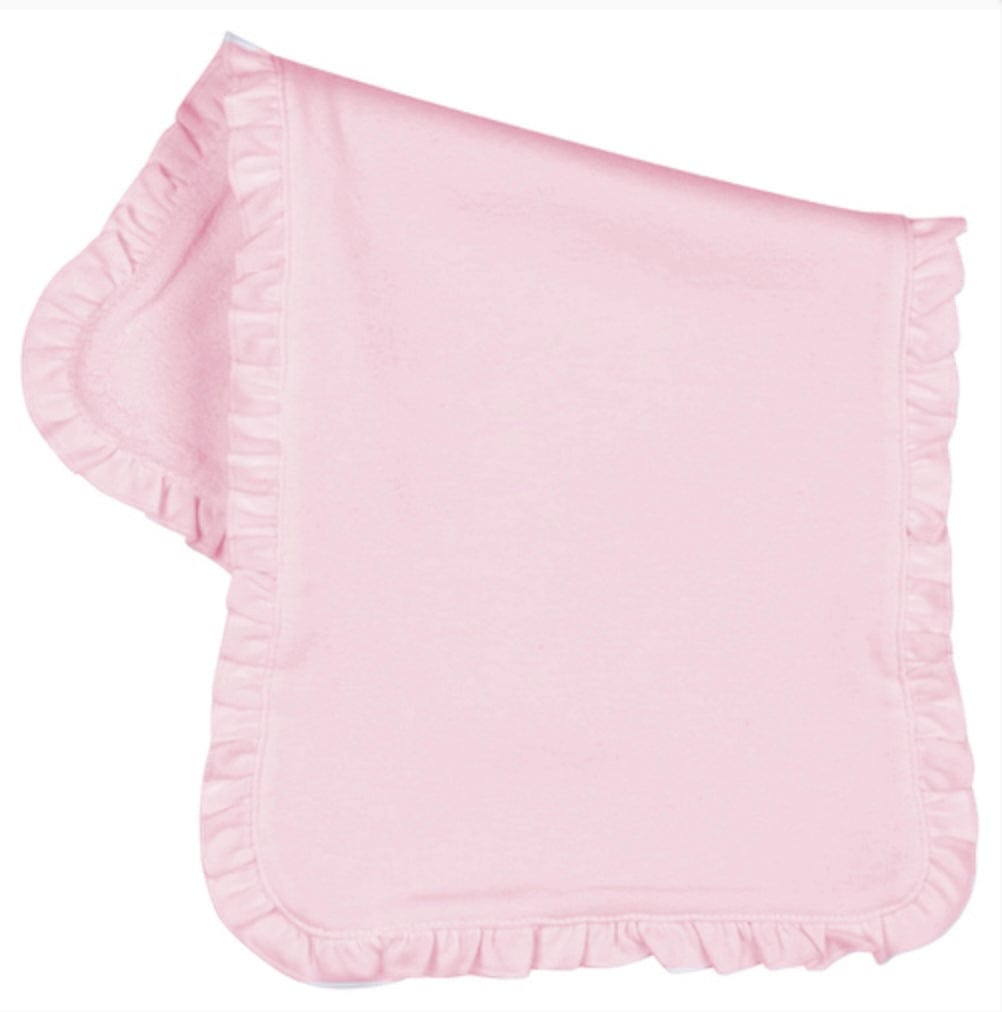 Blanks Boutique Pink Burp Cloths w/ruffles