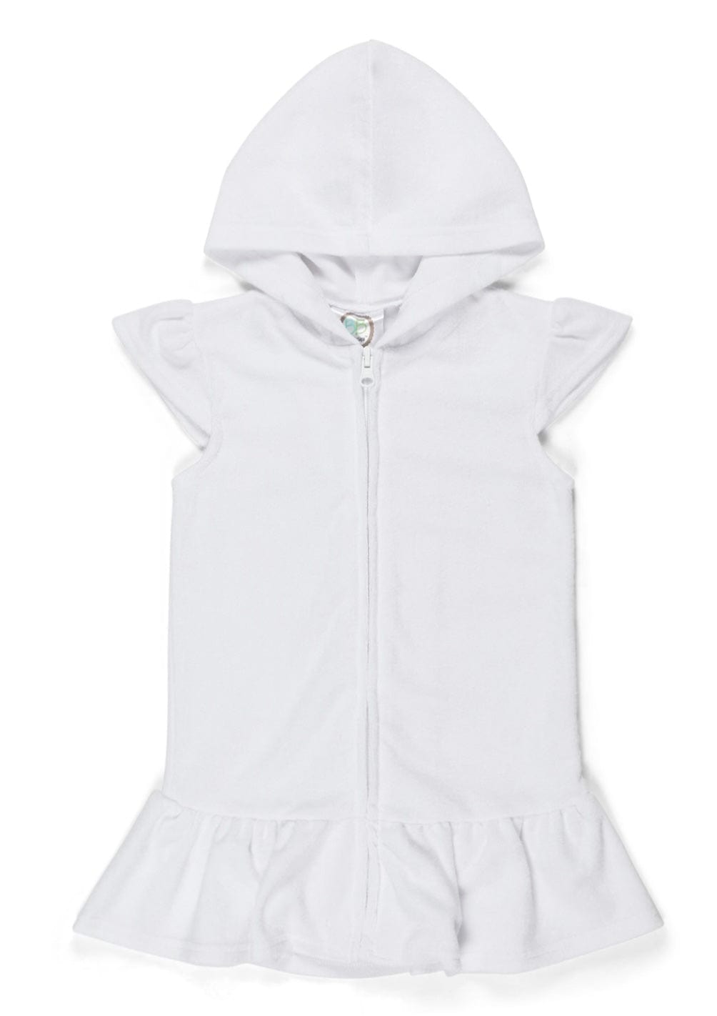 Blanks Boutique White / 12M Swim ruffle cover up