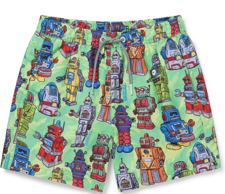 Boardies Kids Robots Green 9 10