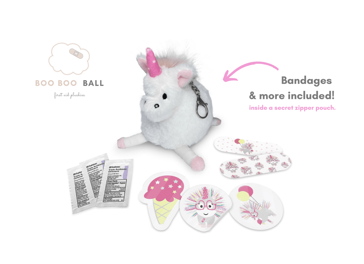 Boo Boo Balls Default Boo-Boo Keychain LILY UNICORN