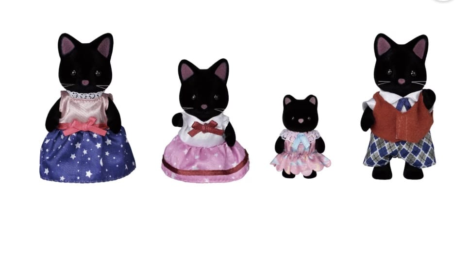 CALICO CRITTERS Calico Critters Midnight Cat Family