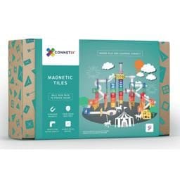 CONNETIX TILES Connetix Tiles Girls Accessories-toys Connetix Rainbow Ball Run Pack, 92 Pieces