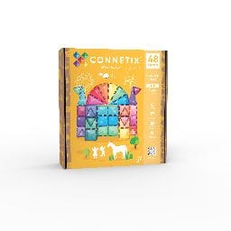 CONNETIX TILES Connetix Tiles Girls Accessories-toys Glitter Castle Pack 48 Pc