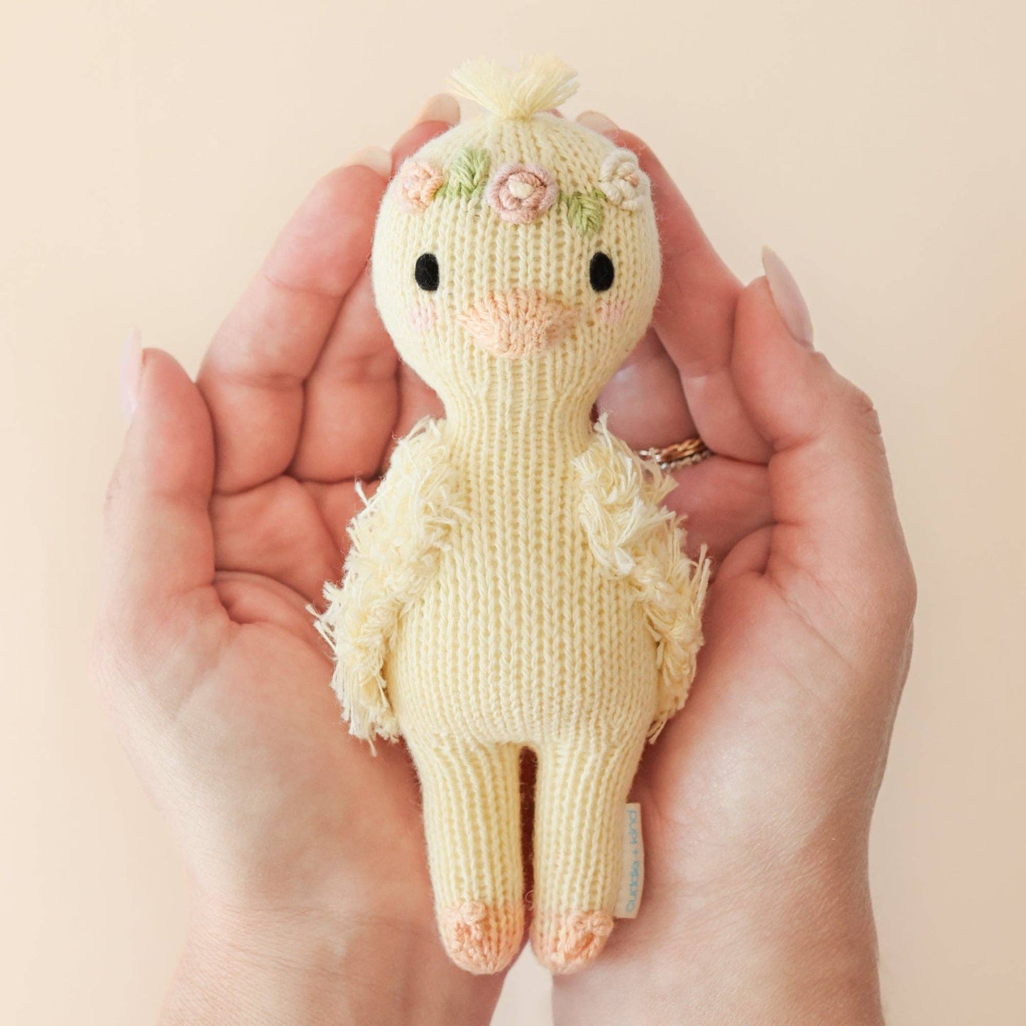 cuddle+kind Tiny Flora the duckling (mauve), gives 10 meals TINYDUCFLOMV4