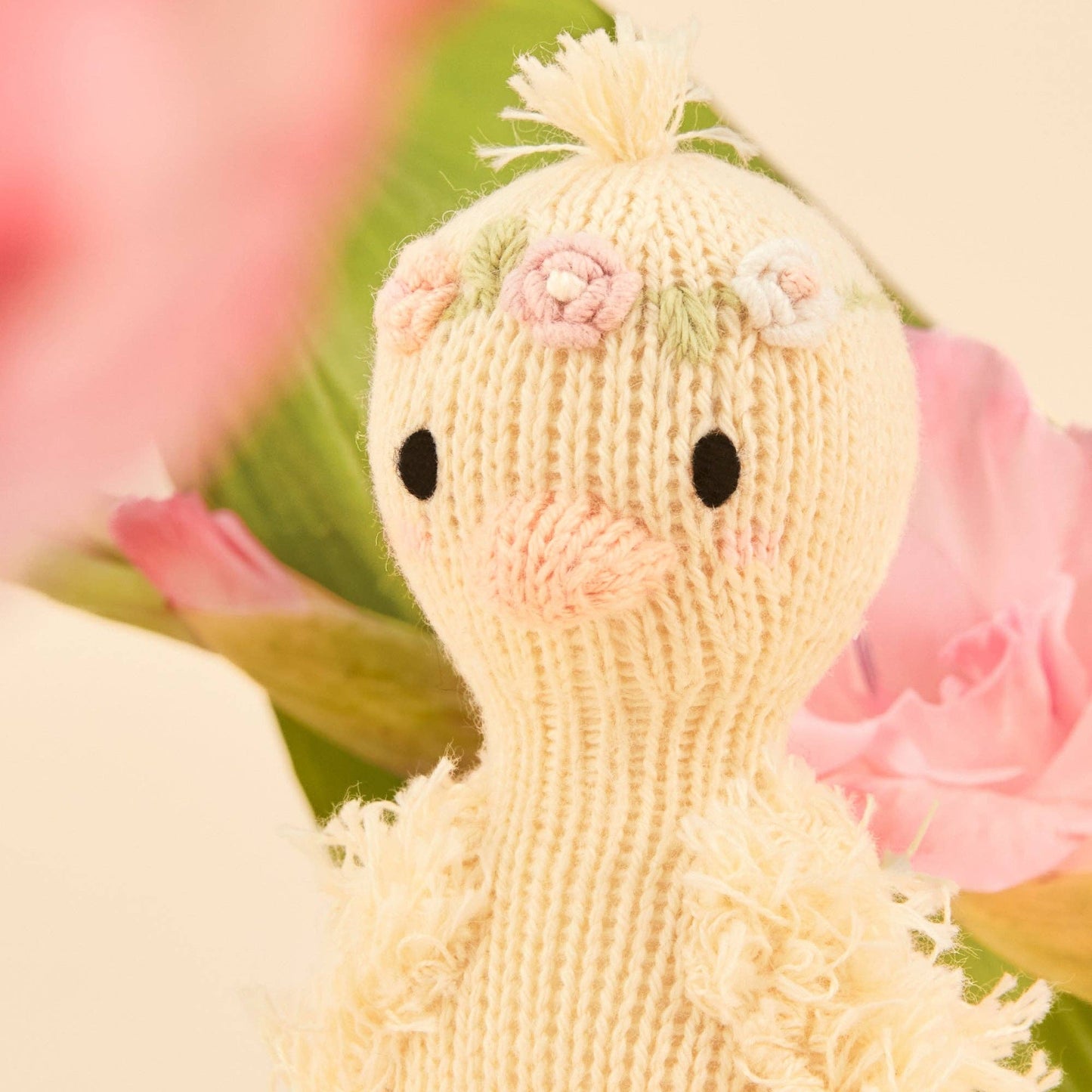 cuddle+kind Tiny Flora the duckling (mauve), gives 10 meals TINYDUCFLOMV4