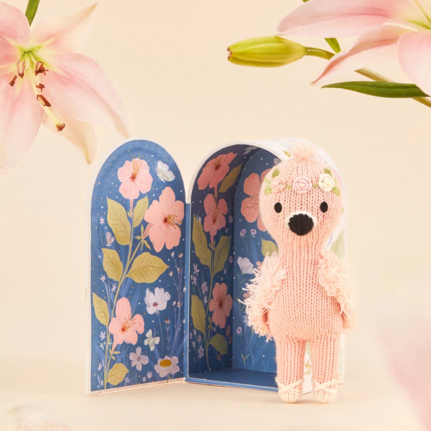 cuddle+kind Tiny Penelope the flamingo, gives 10 meals TINYFLAPEN4