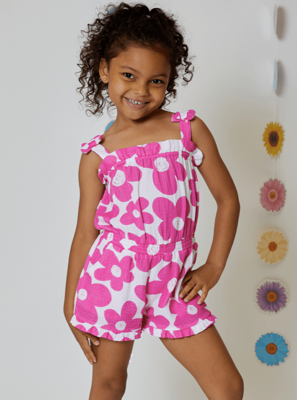 Design History Design History Berry Pink Romper