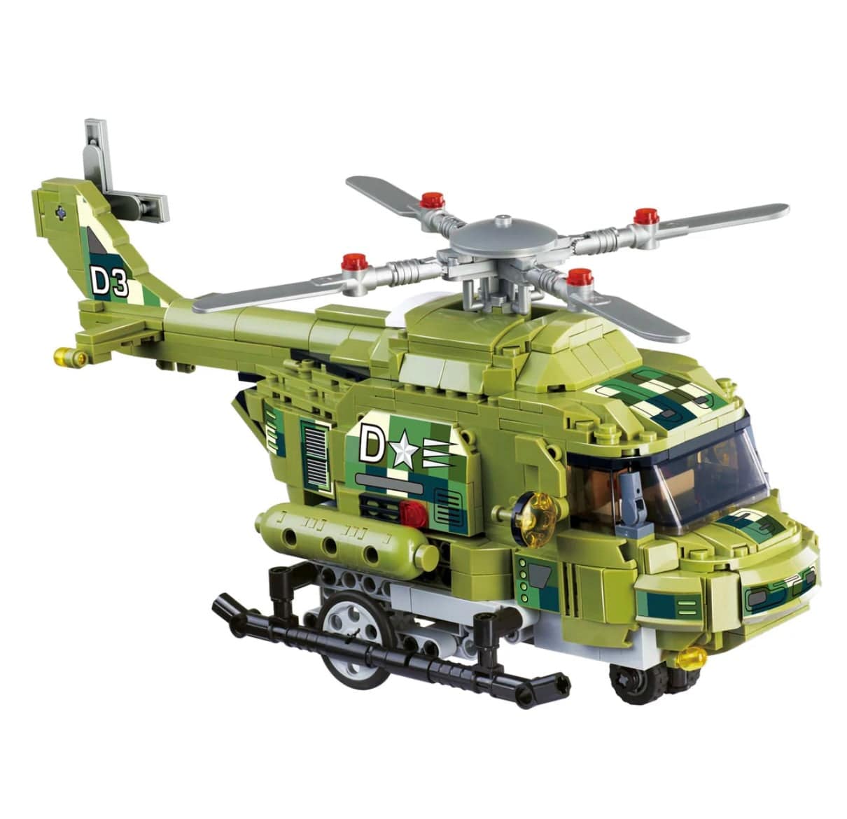 Diverse Wise Block Military Helicopter