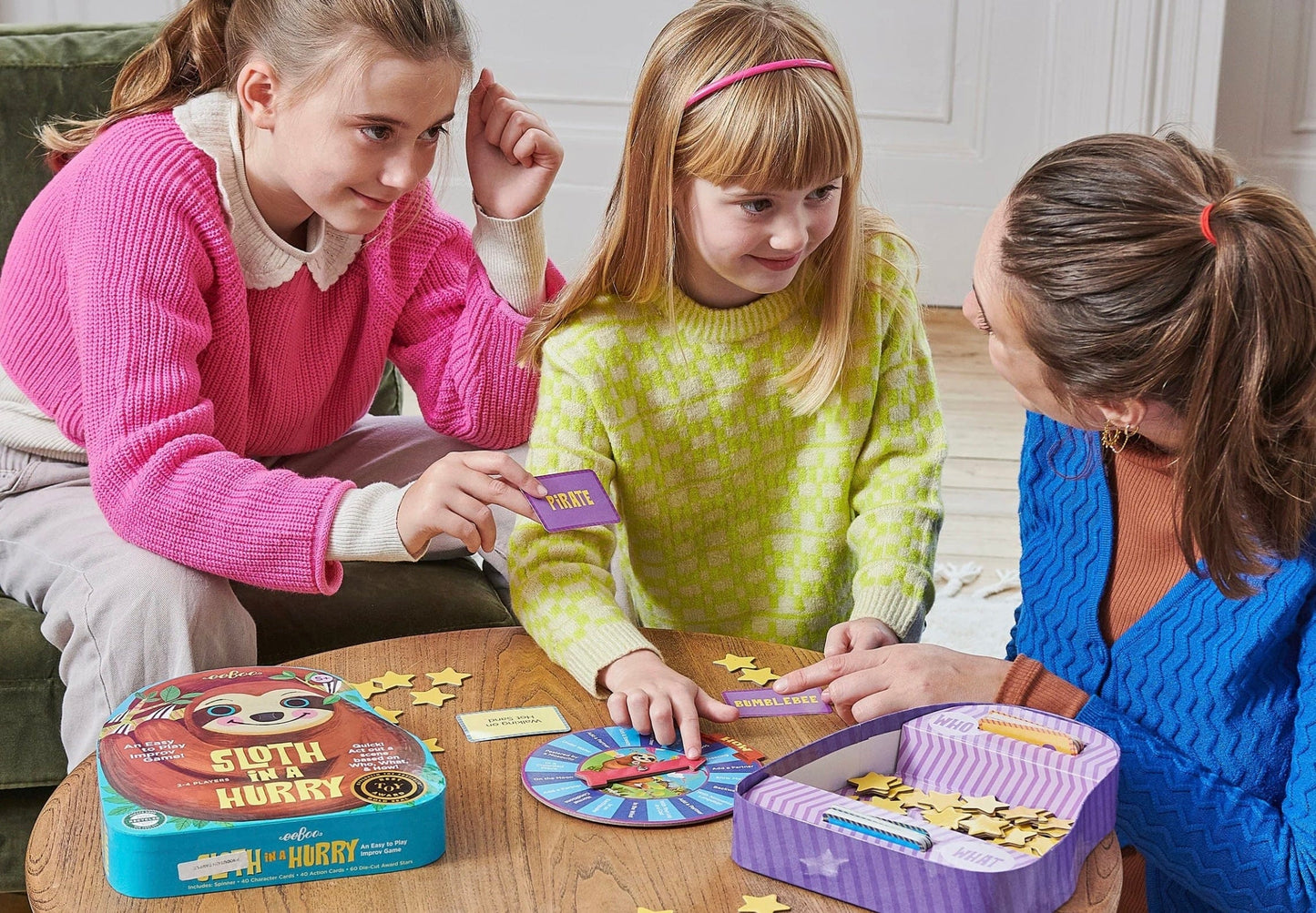 eeboo Sloth in a Hurry Shaped Spinner Game