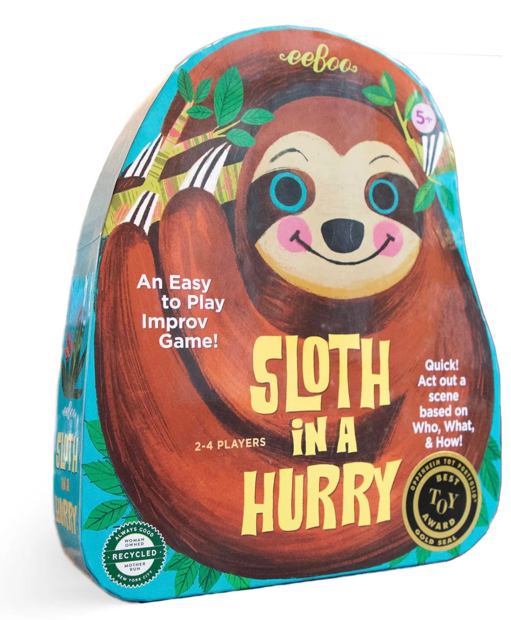 eeboo Sloth in a Hurry Shaped Spinner Game
