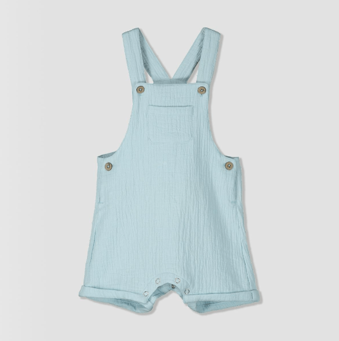 Ettie & H WELLA GAUZE BLUE OVERALLS