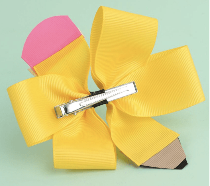Faire Pencil Pencil Hair Bow Back to School